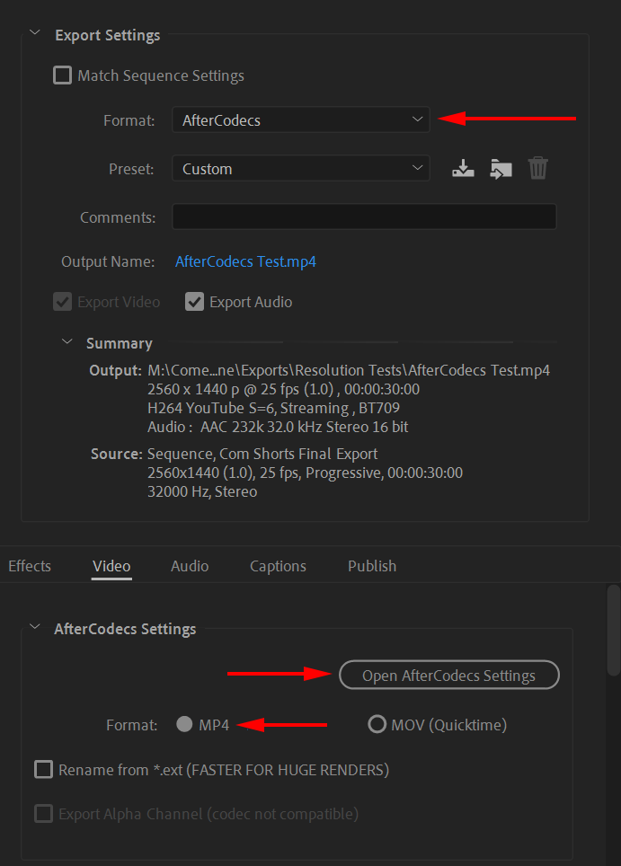 PPro_Export_settings