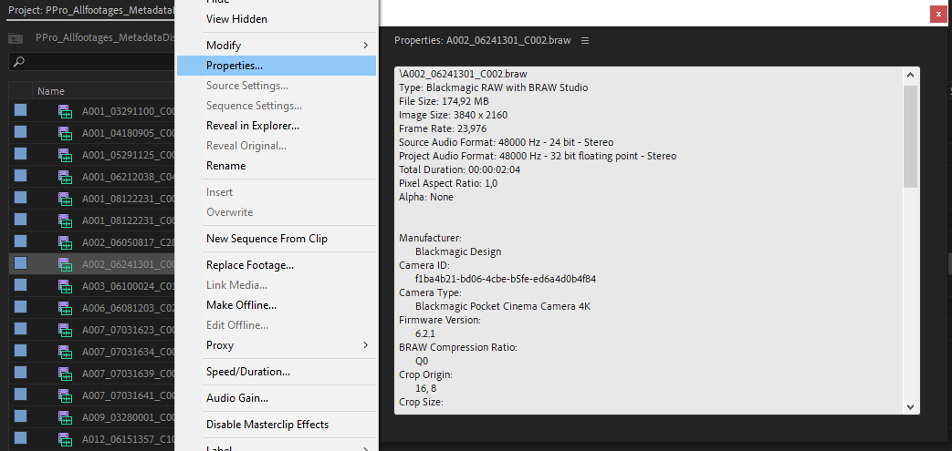 metadata otherProperties