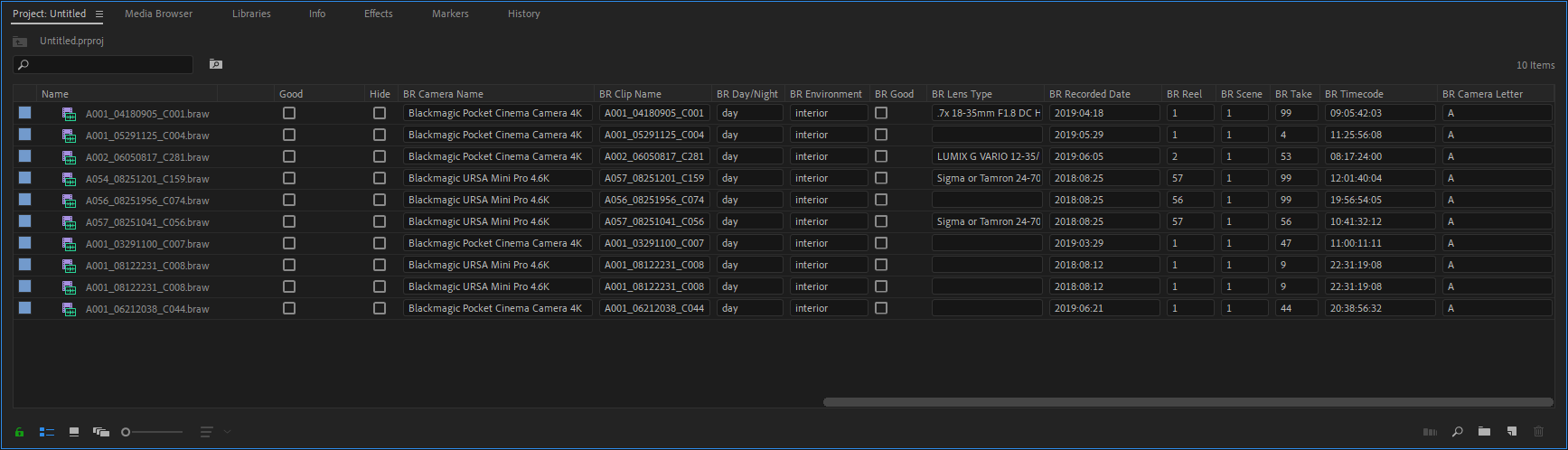 metadata shownInProject