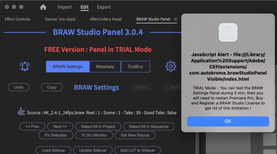 How to License BRAW Studio and access Premium features